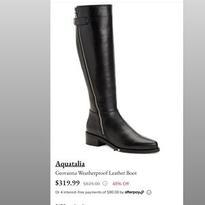 Aquatalia Geovanna Weatherproof Leather Boot